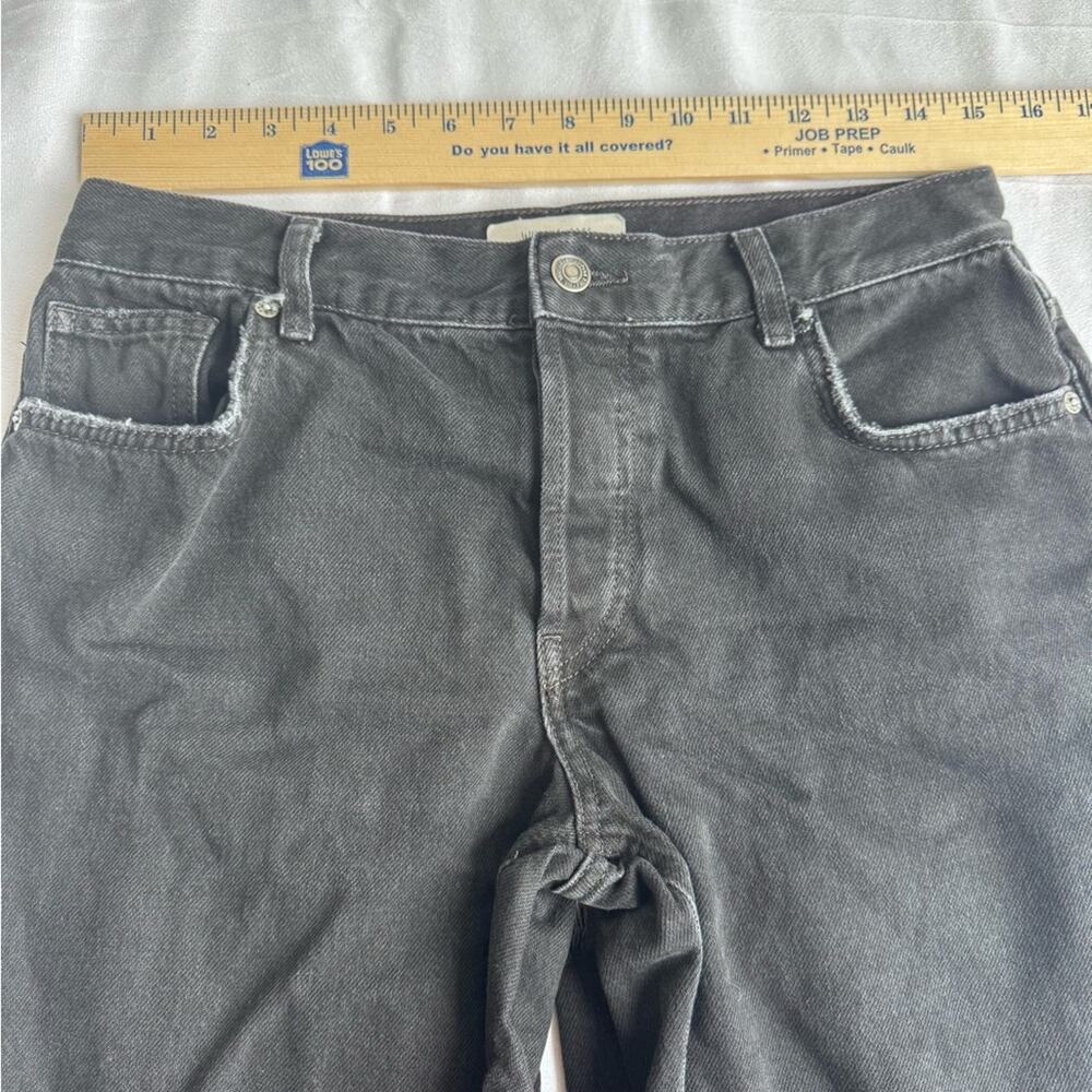 Black Distressed Wide-Leg Women’s Jeans - Picture 13 of 13
